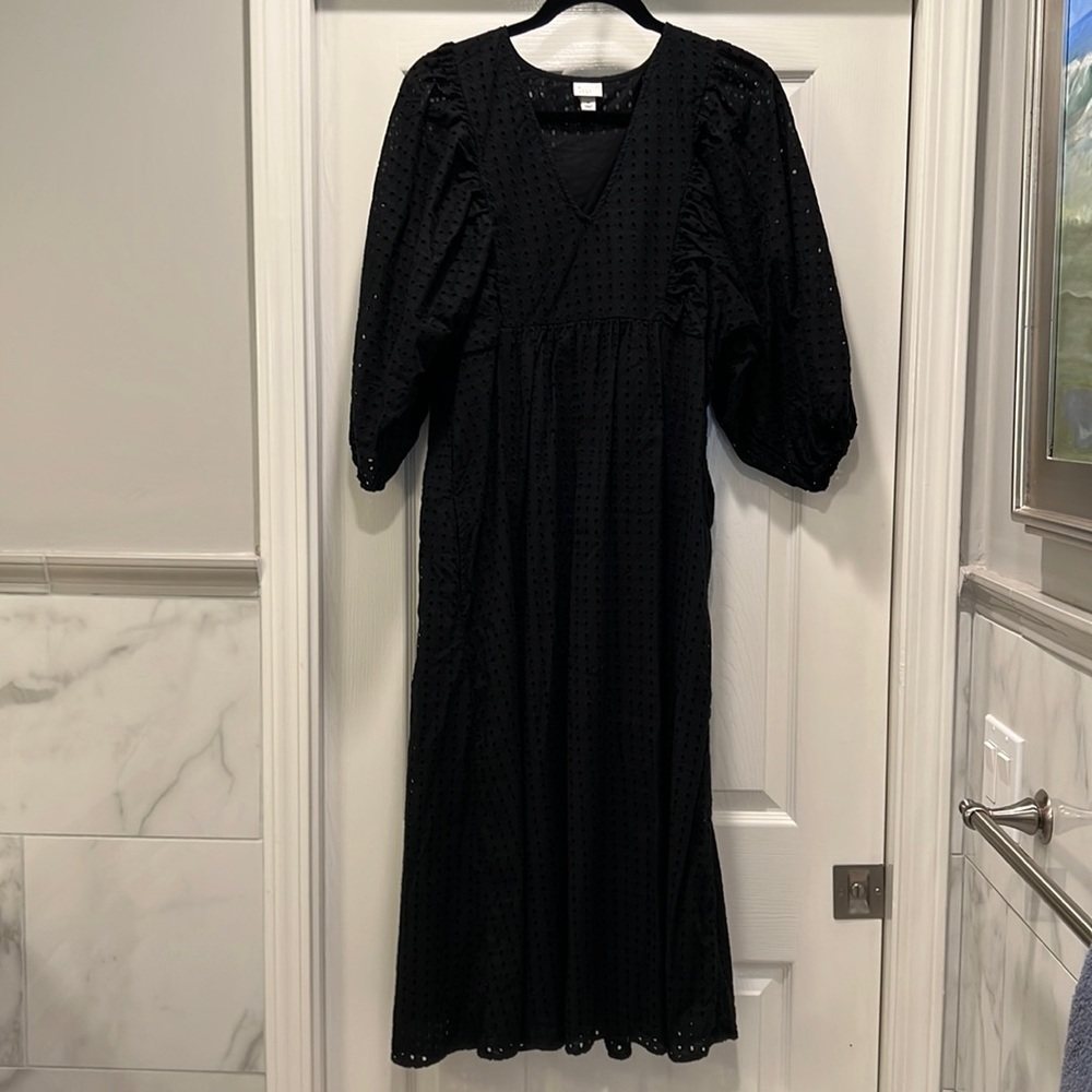 Black eyelet dress.  A New Day.